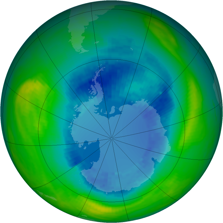 Ozone Map 1986-09-01